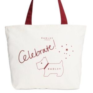 COPY - Radley London Celebrate Canvas Top Zip Tote RED